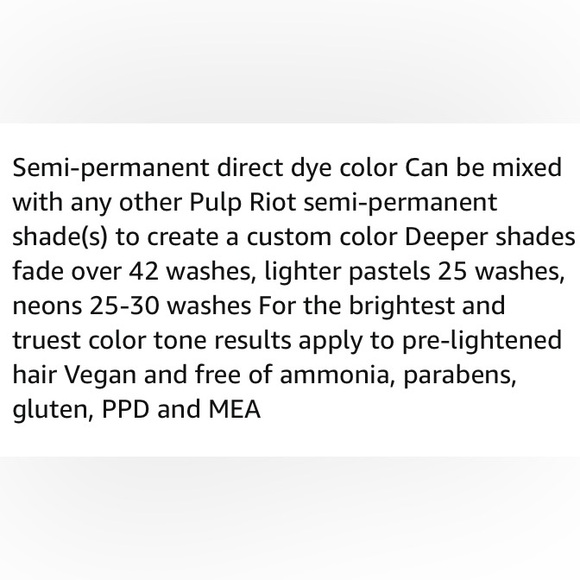 Pulp Riot GhostBlood Semi-permanent Color RARE - Picture 6 of 6